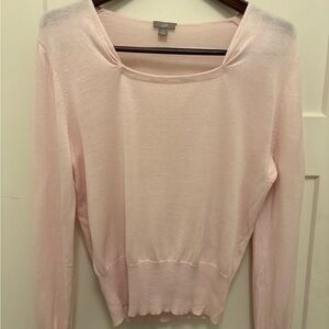 J. Jill Pink Silk/Cotton Med., Sweater sustainable breathable travel minimalist
